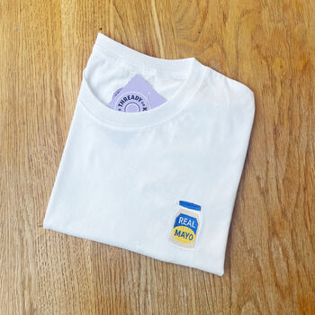 Real Mayo Embroidered T Shirt, 4 of 7