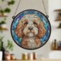 Cockapoo Stained Glass Effect Suncatcher, thumbnail 4 of 6