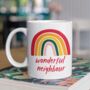 Personalised Neighbour Rainbow Mug, thumbnail 1 of 3