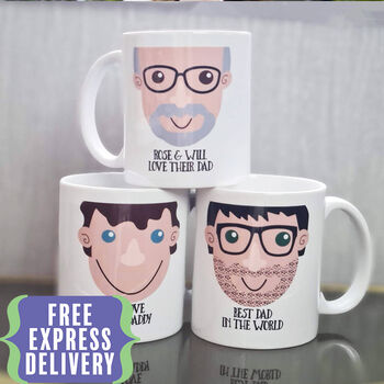 Perfect Dad Personalised Face Mug Gift, 2 of 12