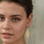 Gold Lace Bohemian Earrings, thumbnail 7 of 9