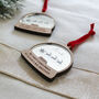 First Christmas As Big Brother Or Sister Snow Globe Style Personalised Bauble, thumbnail 5 of 7