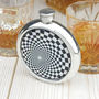 Shimmering Geometric Personalised Hip Flask, thumbnail 4 of 7