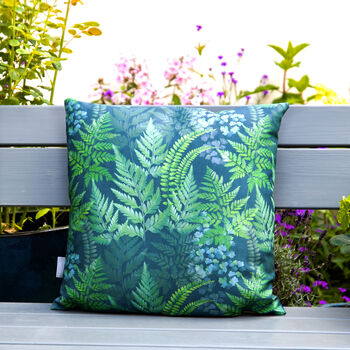 Ferns Woodland Water Resistant Garden Outdoors Cushion, 2 of 9