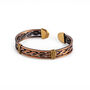 Engraved Dark Copper Bracelet For Men, thumbnail 2 of 3