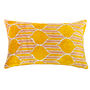 Traditional Yellow Silk Velvet Pillow Cover 40x60cm, thumbnail 1 of 6