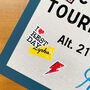 Personalised Cycling Road Sign, Col Du Tourmalet Poster, thumbnail 8 of 9