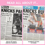 New York Knicks Personalised Nba Basketball Gift Newspaper Book, thumbnail 5 of 10