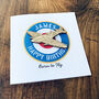 Personalised Birthday Card With Wooden Spitfire Attached, thumbnail 1 of 5