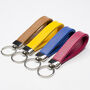 Soft Padded Leather Keyring 22 Colours, thumbnail 1 of 4