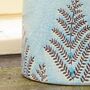 Leaf Patterned Blue Ceramic Plant Pot, thumbnail 6 of 9