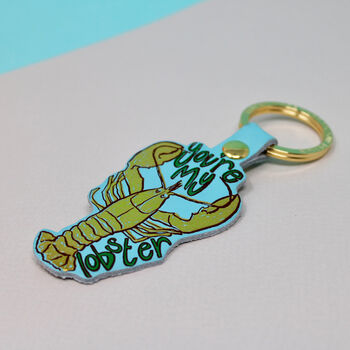 You're My Lobster Leather Keyring, 3 of 3