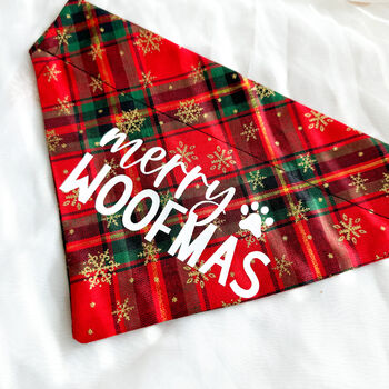 Merry Woofmas Dog Bandana, 4 of 6