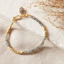 Labradorite And Gold Plated Silver Beaded Bracelet, thumbnail 1 of 12