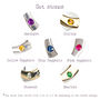 9ct Gold Three Infinity Rings With Gemstones, Xxs Model, thumbnail 11 of 11