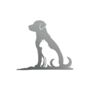 Dog And Cat Silhouette Steel Garden Sculpture, thumbnail 2 of 3