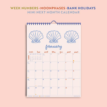 2026 Calendar | Ocean Mermaid | A4, 4 of 8