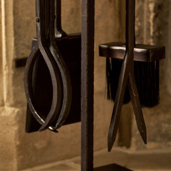 Wrought Iron Fireside Companion Set, 6 of 8