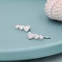 Sterling Silver Heart Crawler Earrings, thumbnail 1 of 11