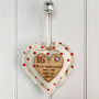 16th Wax Anniversary Heart With Oak Heart Message, thumbnail 1 of 7
