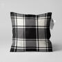 Gingham Cushion Cover With Black And White, thumbnail 1 of 7