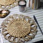 Wicker Scallop Woven Table Mat, thumbnail 5 of 9