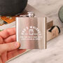 Personalised Whiskey Hip Flask Gift For Dad, thumbnail 1 of 4