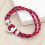 Personalised Men's Red Rope Nautical Anchor Bracelet, thumbnail 1 of 10