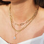 18k Gold Plated Hawser Chain Necklace, thumbnail 1 of 6