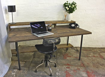 Tovey Reclaimed Scaffolding Desk, 3 of 3