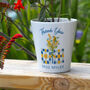 Vintage Blue And Yellow Flower Pot: Thank You Teacher Gift, thumbnail 1 of 3