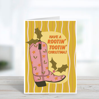 Rootin' Tootin' Christmas Card, 2 of 3
