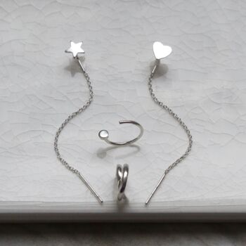 Sterling Silver Curated Ear Pack, 9 of 12