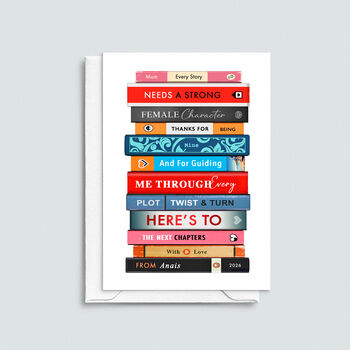 Personalised Books Mother's Day Card, 3 of 3