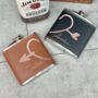 Personalised Pair Of Love Heart Hip Flasks, thumbnail 1 of 3