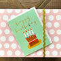 Mini Happy Birthday Cake Card, thumbnail 1 of 5