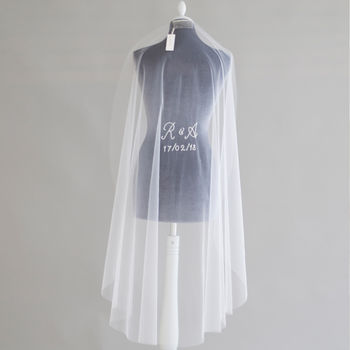 Add Personalised Embroidery To Your Veil, 3 of 8
