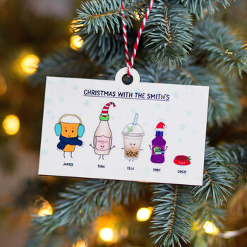 Personalised Drinks Christmas Tree Decoration, 3 of 8