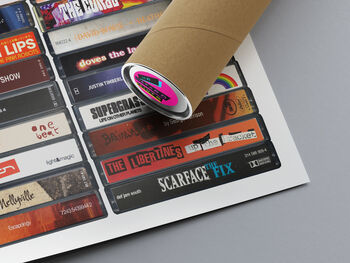 24th Birthday 2002 Music Print Personalised Gift, 5 of 8