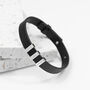 Personalised Men's Soho Tag Leather Bracelet, thumbnail 7 of 10