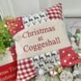 'Christmas At…' Reindeer Cushion, thumbnail 1 of 7