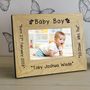 Baby Boy Personalised Keepsake Frame, thumbnail 2 of 2