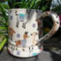 Tankard Mug In Llamas Design, thumbnail 3 of 6