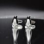 Silver Penguin Cufflinks Gift 316 L Stainless Steel Elegant Playful Design, thumbnail 1 of 5