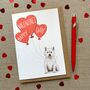Personalised Dog Happy Valentine's Day Card, thumbnail 2 of 12