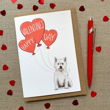 Personalised Dog Happy Valentine's Day Card, 2 of 12