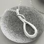 Sterling Silver Designer Loop Necklace, thumbnail 2 of 3