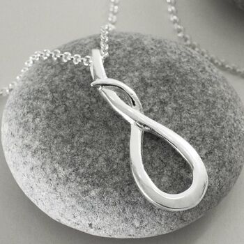 Sterling Silver Designer Loop Necklace, 2 of 3