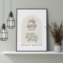 Personalised Wedding Print Love Never Fails One, thumbnail 3 of 9