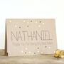 Personalised Best Man Thank You Card, Gold Dots, thumbnail 2 of 2